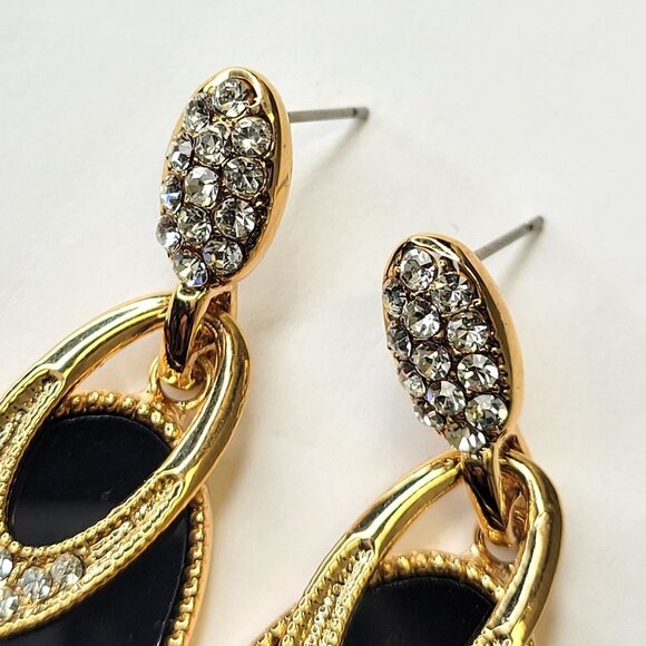 Black and Gold Earrings - Picture 7 of 16